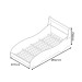 Cama Infantil Carro Rally 100% Mdf Azul - Gelius
