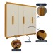 Guarda-Roupa Solteiro Império 6 Portas 2 Gavetas 100% Mdf Naturale/Off White - Gelius