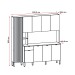 Cozinha Completa Pulse 9 Portas 1 Gaveta Freijó/Soft - Kits Paraná