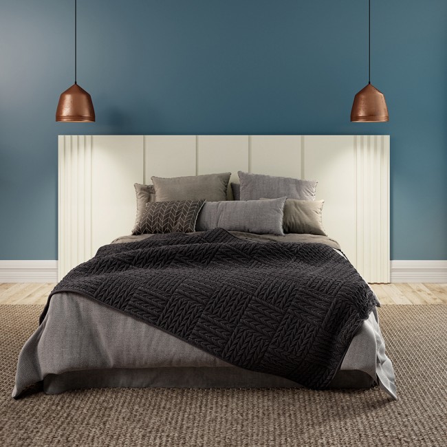 Cabeceira Queen 270cm Ripada Off White - Dalla Costa