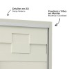 Guarda-Roupa 2 Portas de Correr 2 Gavetas Basic Off White - Dalla Costa
