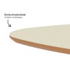 Mesa de Centro Orgânica Tb613 Nature Off White/Freijó - Dalla Costa