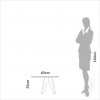 Mesa de Centro Orgânica Tb613 Nature Off White/Freijó - Dalla Costa