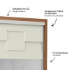 Guarda-Roupa 2 Portas de Correr 2 Gavetas Espelhado Basic Tw302e Freijó/Off White - Dalla Costa