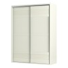 Guarda-Roupa 2 Portas de Correr 2 Gavetas Ripado Off White - Dalla Costa