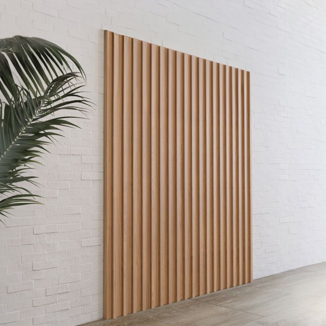 Painel  Decorativo Ripado Pa73 Freijó - Dalla Costa