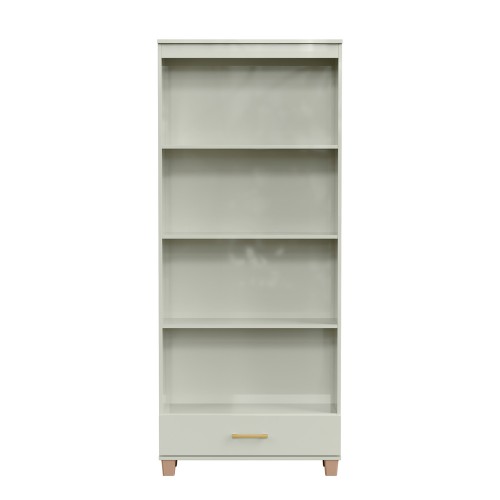 Estante para Livros 1 Gaveta Industrial Off White - Dalla Costa