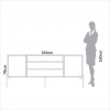 Balcão Buffet 184cm Florença com 2 Portas 2 Gavetas e 1 Nicho - Freijó/Off White Dalla Costa