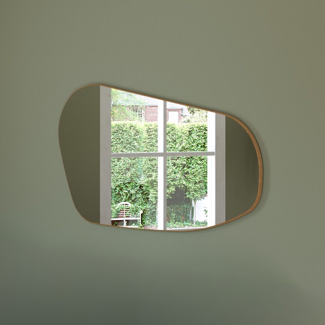 Painel Espelhado Orgânico 135cm Freijó - Dalla Costa