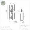 Mesa para Escritório 5 Prateleiras Industrial Off White/Freijó - Dalla Costa