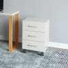 Gaveteiro 3 Gavetas Industrial Off White - Dalla Costa