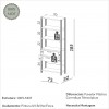 Estante para Livros 2 Gavetas Industrial E91 Wj Off White/Freijó - Dalla Costa