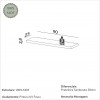 Prateleira 90cm Basic Off White - Dalla Costa