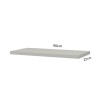 Prateleira 90cm Basic Off White - Dalla Costa