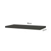 Prateleira 90cm Basic Preto Fosco - Dalla Costa