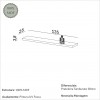 Prateleira 135cm Basic Off White - Dalla Costa