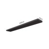 Prateleira 135cm Basic Preto Fosco - Dalla Costa