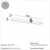 Prateleira 150cm Basic Preto Fosco - Dalla Costa
