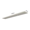 Prateleira com Led 150cm Basic Off White - Dalla Costa