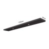 Prateleira com Led 150cm Basic Preto Fosco - Dalla Costa