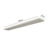Prateleira com Led 180cm Basic Off White - Dalla Costa