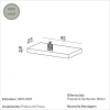 Prateleira 45cm Basic Freijó - Dalla Costa