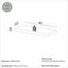Prateleira 60cm Basic Freijó - Dalla Costa