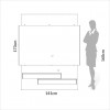 Painel para TV Até 60 Polegadas 2 Gavetas com Led 140cm Basic Off White/Freijó - Dalla Costa