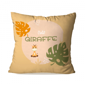 Kit 4 Capas para Almofadas Decorativas Cute Giraffe