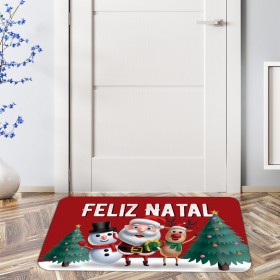 Tapete de Natal para Porta Feliz Natal