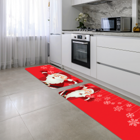 Kit Tapete de Natal para Cozinha 2 Peças Papai Noel Now