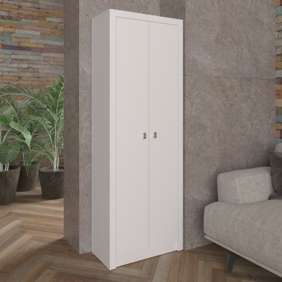 Armário para Escritório com 2 Portas e 5 Prateleiras Me4105 Branco Tecnomobili