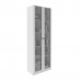 Armário para Escritório com 2 Portas de Vidro e 5 Prateleiras Me4115 Branco Tecnomobili