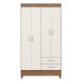 Guarda-Roupa 4 Portas Astro Amêndola/Off-White - Demóbile