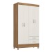 Guarda-Roupa 4 Portas Astro Amêndola/Off-White - Demóbile
