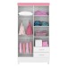 Guarda-Roupa 4 Portas Astro Branco/Rosa/Branco - Demóbile