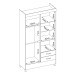 Guarda-Roupa 4 Portas Astro Branco/Rosa/Branco - Demóbile