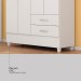 Guarda-Roupa 4 Portas Astro Branco/Rosa/Branco - Demóbile