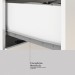 Guarda-Roupa 4 Portas Astro Branco/Rosa/Branco - Demóbile