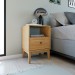 Mesa de Cabeceira Riscado Mel Mb 1041 - Móvel Bento