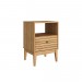 Mesa de Cabeceira Riscado Mel Mb 1041 - Móvel Bento