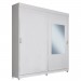 Guarda-Roupa Ph16932 2 Portas Branco ártico C/ Espelho sem Pé- Herval