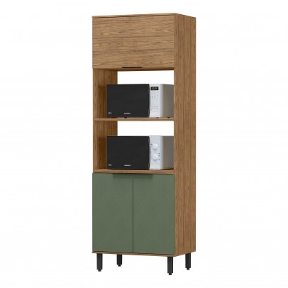 Torre Quente Toscana 3 Portas 100% Mdf Freijó/Jade - Mx Móveis