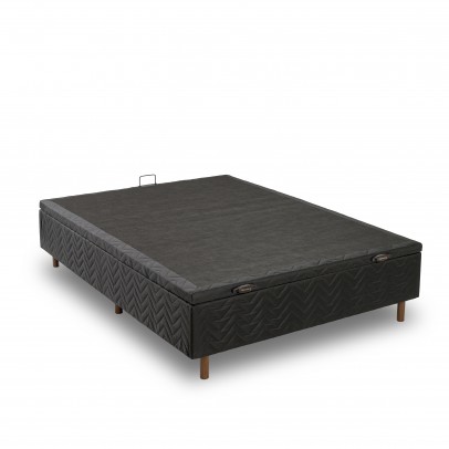 Box Baú 138x188x30 Poliester Preto  - Kappesberg
