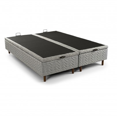 Box Baú 158x198x30 Poliester Cinza - Kappesberg