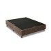 Sommier de Estrutura de Madeira Recoberto com Tecido 138x188x25 Veludo Deluxe Marrom