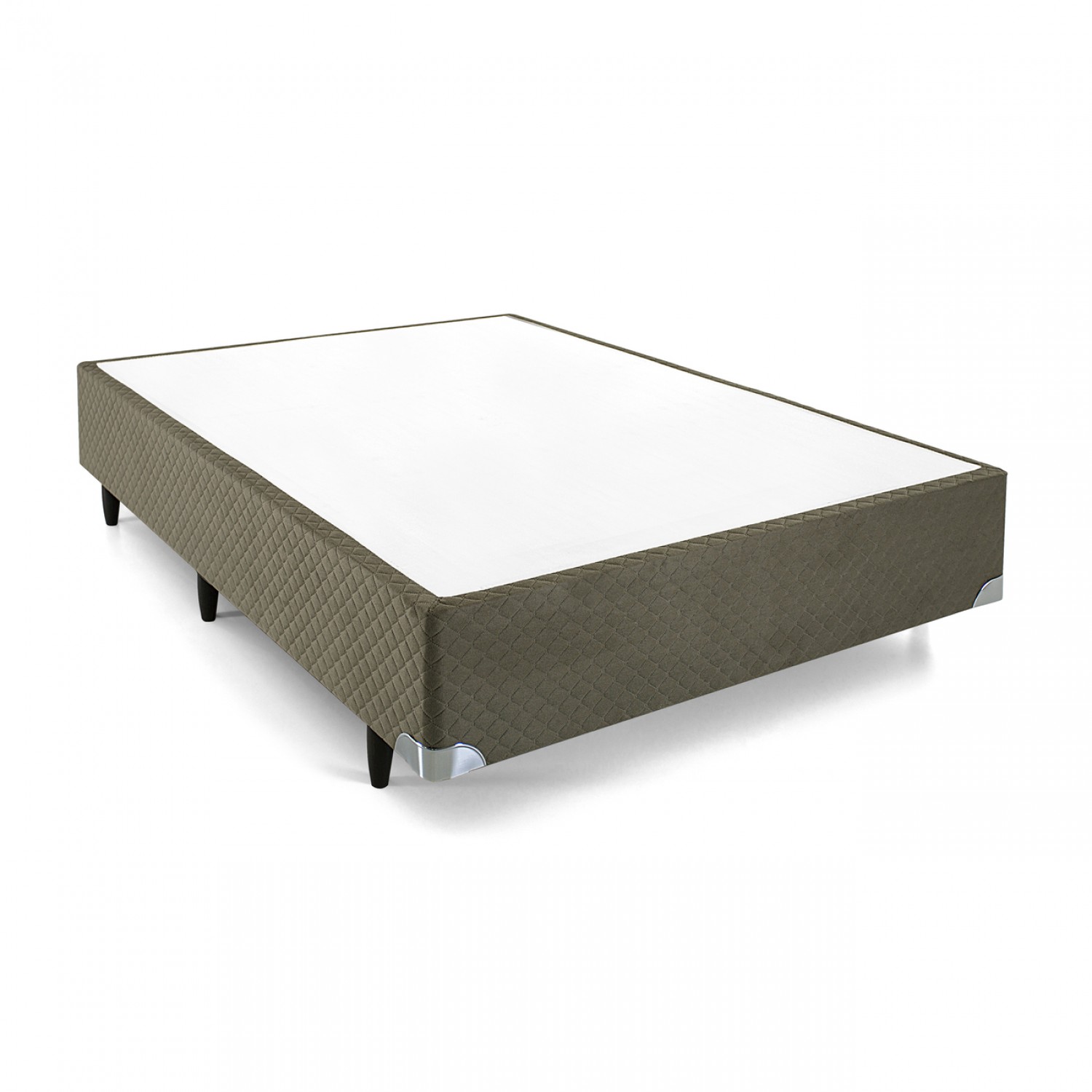 Box Rigido Idea Casal 138x188x28 Suede Verde - Herval Box Rigido Idea Casal 138x188x28 Suede Verde - Herval
