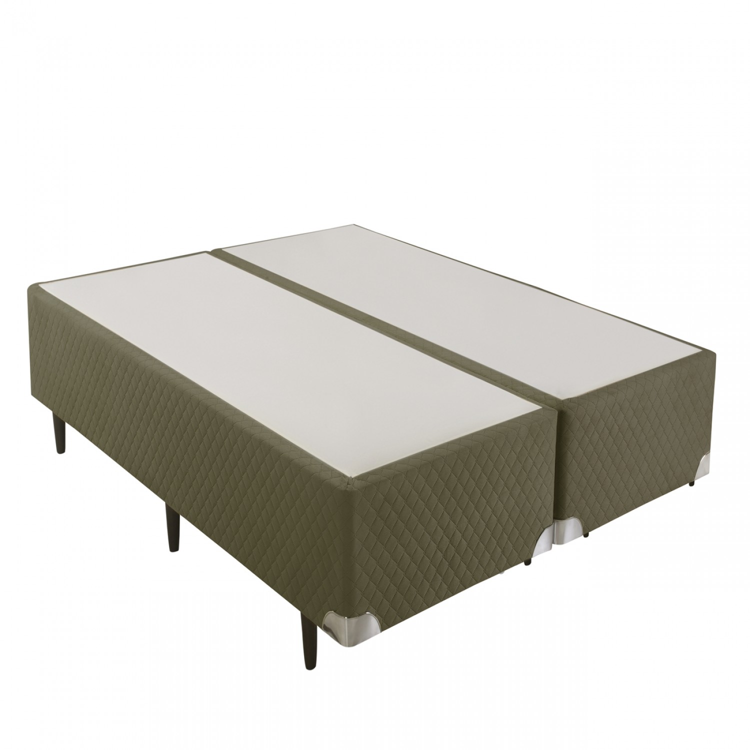 Box Rigido Idea Queen 158x188x28 Suede Verde - Herval Box Rigido Idea Queen 158x188x28 Suede Verde - Herval