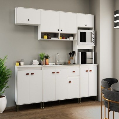 Cozinha Torino Mb 9007 Branca - Movelbento