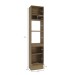 Kit Forno 700mm 3 Portas Nog. Fosco/Fendi Fosco de Madeira - Kappesberg